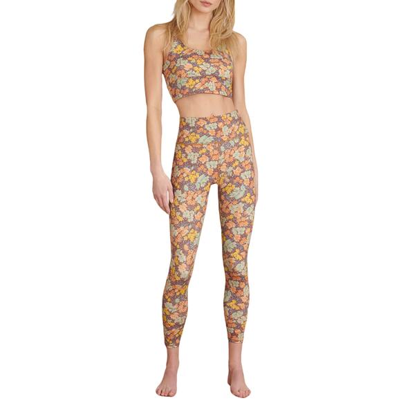 VERONICA BEARD Vilena Leggings Floral Orange Multi High Rise Workout Small NWT - Picture 11 of 11